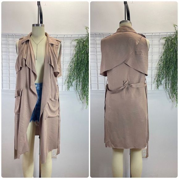 Love Tree - Vest Tan Draped - Picture 1 of 5